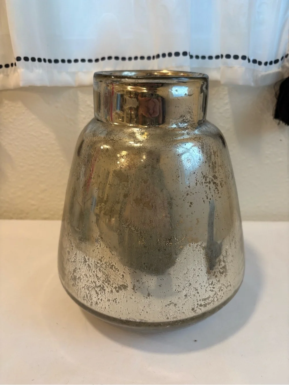 West Elm mercury glass vase